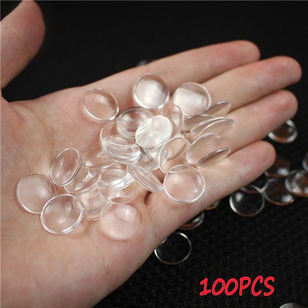 100pcs 14mm New Kids Toy Accessories DIY Crafts Glass Eye Chips Time Gem Blyth Dolls