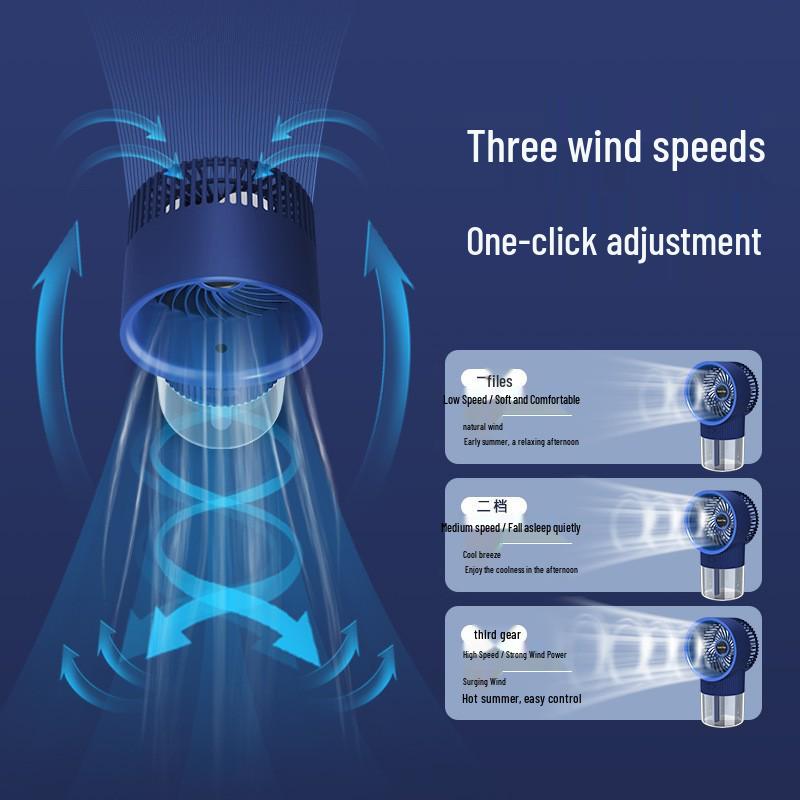 Rechargeable Portable USB Spray Fan & Humidifier for Dorms and Offices