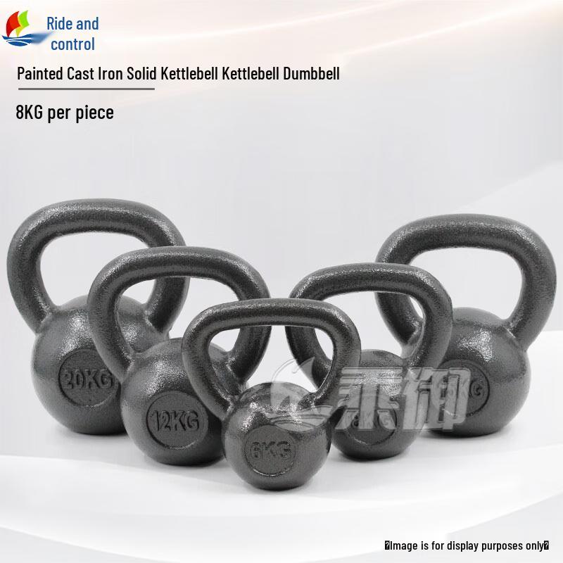 Chengyu Painted Cast Iron Kettlebell
