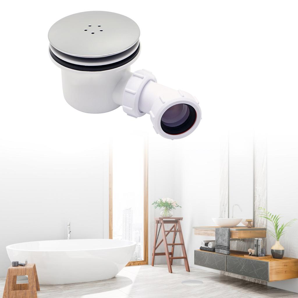 Долговечный металлический душевой поддон 90 мм, слив с высокой пропускной способностью, универсальная совместимость, легко чистится, сифон для душевого слива