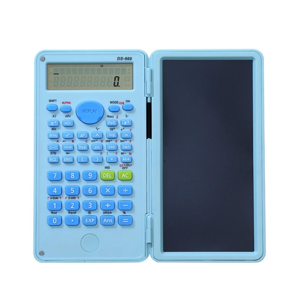 2 IN 1 Scientific Calculator with LCD Notepad Portable Handwriting Board Math Calculator  Students