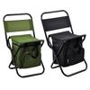 Camping Chair Cool Bag Outdoor Backrest Stool Fishing Folding for