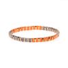 Retro Ethnic Macaron-Plated TILA Bead Double Hole Elastic Cross-Border Bracelet.