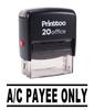 Printtoo Self Inking Rubber Stamp Office Stationary A C PAYEE ONLY Custom