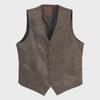 Men's Slim Fit Retro V-Neck Suit Vest for Casual & Formal Wear