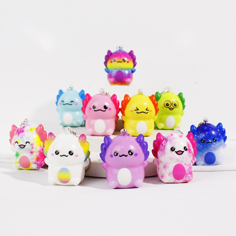 Kawaii Salamander Squeeze Toy Non-Toxic PU Foam Design Quick Delivery Factory Supply Anti-Stress Portable Anxiety Relief Gift