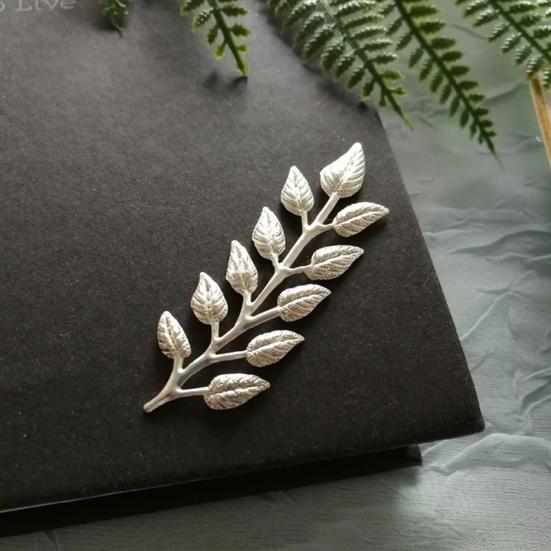 10Pcs Leaf Charm DIY Handmade Craft Golden Color Leaf Copper Charm Sewing Store Supplies