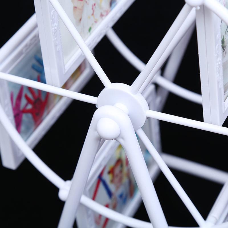 5-inch Creative Children's Ferris Wheel Photo Frame - Studio Crystal Plastic for Table or Wall