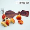 Милые Миниатюры для Кукольного Домика Кофе Хлеб Завтрак Набор из 11 Предметов Модель Украшения Детская Кухня Игрушка для Ролевых Игр Аксессуар для DIY Подарки