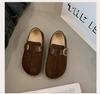 Retro Two-wear Birkenstocks Women's Winter Velvet Big Head Ugly Cute Warm Cotton Shoes 2025 New Inner Height-increasing Loafers