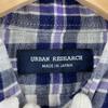 URBAN RESEARCH клетчатая рубашка с длинным рукавом фиолетовая мужская M б/у