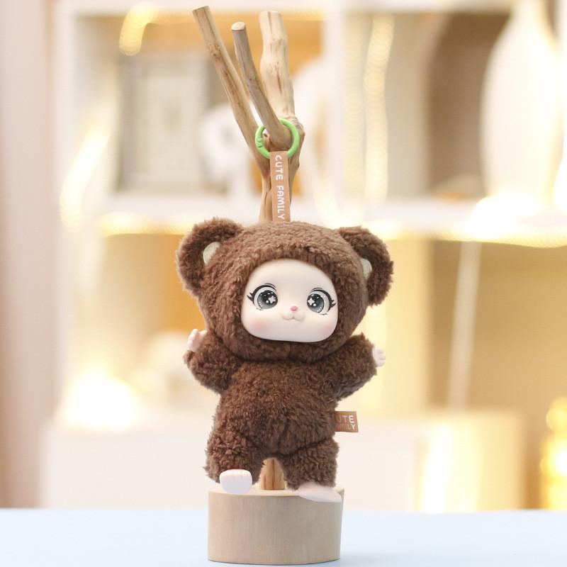 Bunny Silicone Soft Pendant With Plush Fill For Keyring And Kids Room Decor