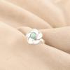 Распродажа ко Дню сестер Кольцо-коктейль с амазонитом в трендовом бохо-стиле Ювелирное изделие из серебра 925 пробы RR-51-33
