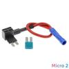 1pcs 12V Micro Mini Standard Medium Size Car Fuse Holder Add-a-circuit TAP Adapter with 10A Micro Mini Standard ATM Blade Fuse Fuses4