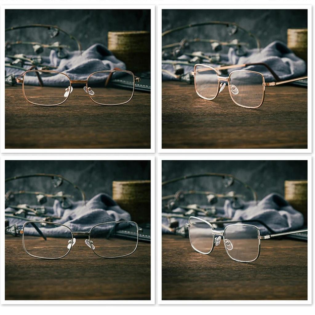 Vintage Rectangle Metal Frame Reading Glasses Fashion Anti-fatigue High Definition Presbyopia Eyeglasses Diopter +1.0 To +4.0