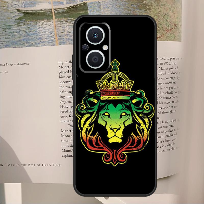 Rastafarian Lion Cover For OPPO Reno 11F 12F 13F 14F 10 11 12 13 14 Pro 7 8 Lite OPPO Find X6 X8 X9 Pro Case