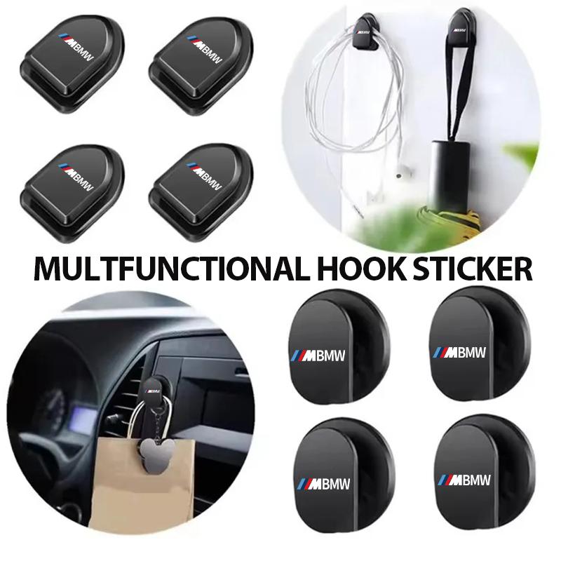 EBGU9 2pcs Car Air Vent Hook Paste USB Cable Headphone Storage Hooks For BMW M Performance Alpina M3 M5 M6 X1 X3 X4 X5 G20