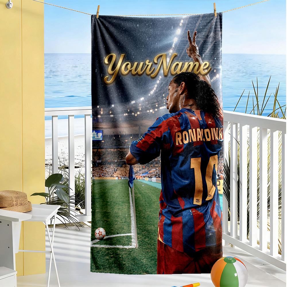 Eintracht Frankfurt Customizable Name Beach Towel Soft Durable Quickdry Perfect For Traveling Yoga Camping And Swimming