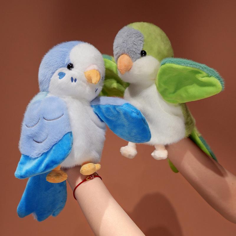 Игрушка-марионетка на руку Птица Попугай Кукла-тряпичная кукла Марионетка для ventriloquism Птица Сова Павлин Тукан Плюшевая Маленькая девочка для повседневного использования