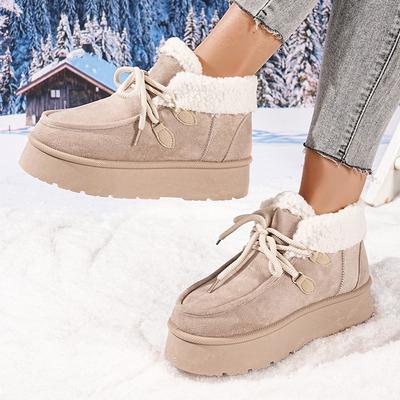 Женские зимние ботинки 2025 Botas De Invierno Para Mujer Утепленные теплым хлопком Удобная легкая обувь На толстой подошве Botines Mujer
