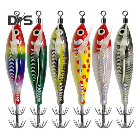 Приманка в виде креветки 8 см/5,3 г с крючком-вертлюжком для ловли кальмаров, светящаяся реалистичная бионическая искусственная приманка для ловли соленой воды, пресноводного окуня, судака, форели, аксессуары для рыбалки