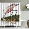 Reddish Spoonbill Shower Curtain Pink Swan Feather Pattern Perfect for Bathrooms Home Decor Roseate Spoonbill Print Waterproof F