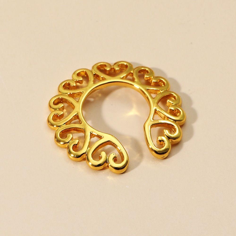 Сексуальный зажим для сосков без пирсинга Гальванопокрытие Без пирсинга Кольцо для сосков-обманка Женщина