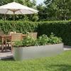 Raised Garden Bed Galvanized Steel 200 x 40 x 40 cm