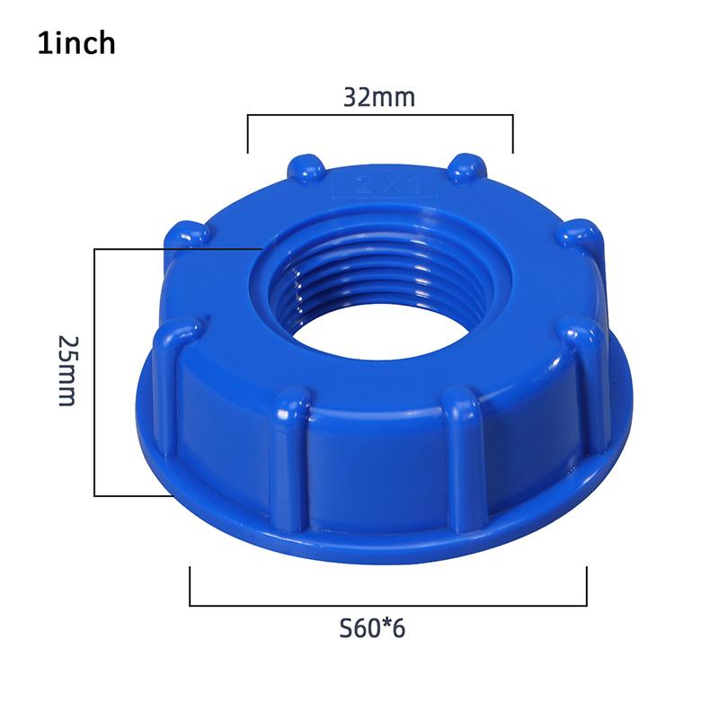 S60X6 IBC адаптер для бака для воды, адаптер для переноски, 1/2 дюйма, 3/4 дюйма, 1 дюйм, садовый шланг, адаптер для галлонного бака для воды