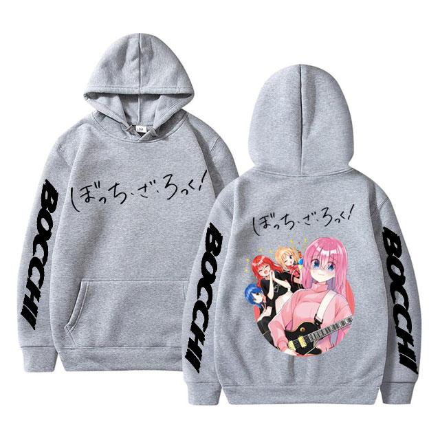 Funny Anime Bocchi The Rock Graphic Unisex Hoodie Manga Men Women Sweatshirt Hitori Gotoh Yamada Ryo Kita Ikuyo Ijichi Nijika Hoodies