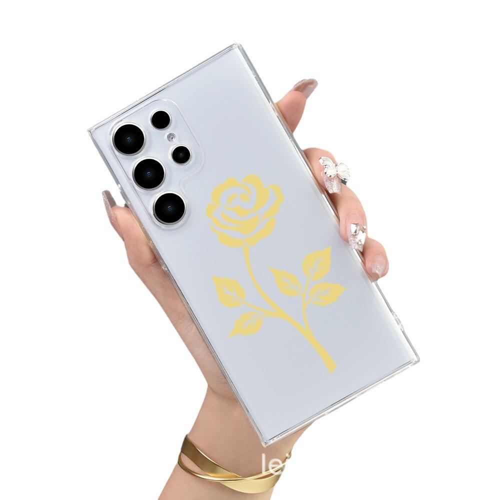 Samsung S23A55 желтый розовый окрашенный полнолинзовый защитный чехол для телефона от падения