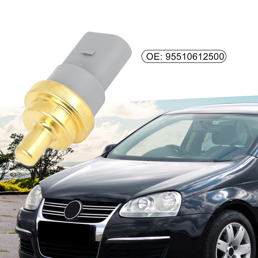 A ABSOPRO 06A919501A Car Temperature Sensor Replacement for Volksw Agen, Fits Touareg, Fits 2005-2015, ABS Plastic, Gray