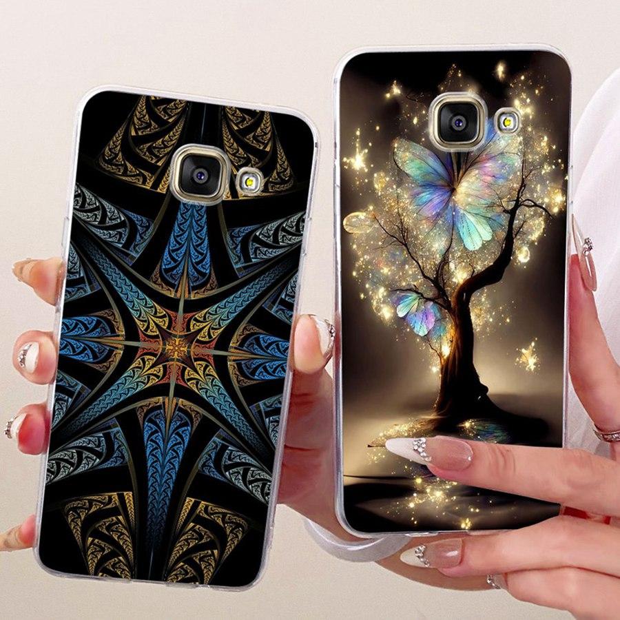 For Samsung A5 2016 2017 Case A520F Cover butterfly Silicone TPU Soft Back Cover Case For SamsungA5 2016 A510F Protective Shell