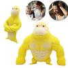 Yellow Orangutan Squeeze Toy Anxiety Stress Relief Gorilla Pinch Sensory Toy Teens Adults Soft TPR Calming Animal Fidget Toy