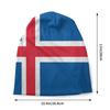 Шапка-бини с напуском в виде флага Исландии, женская уличная одежда унисекс, зимние теплые шапочки Skullies, шапки для взрослых, вязаная шапка-капюшон