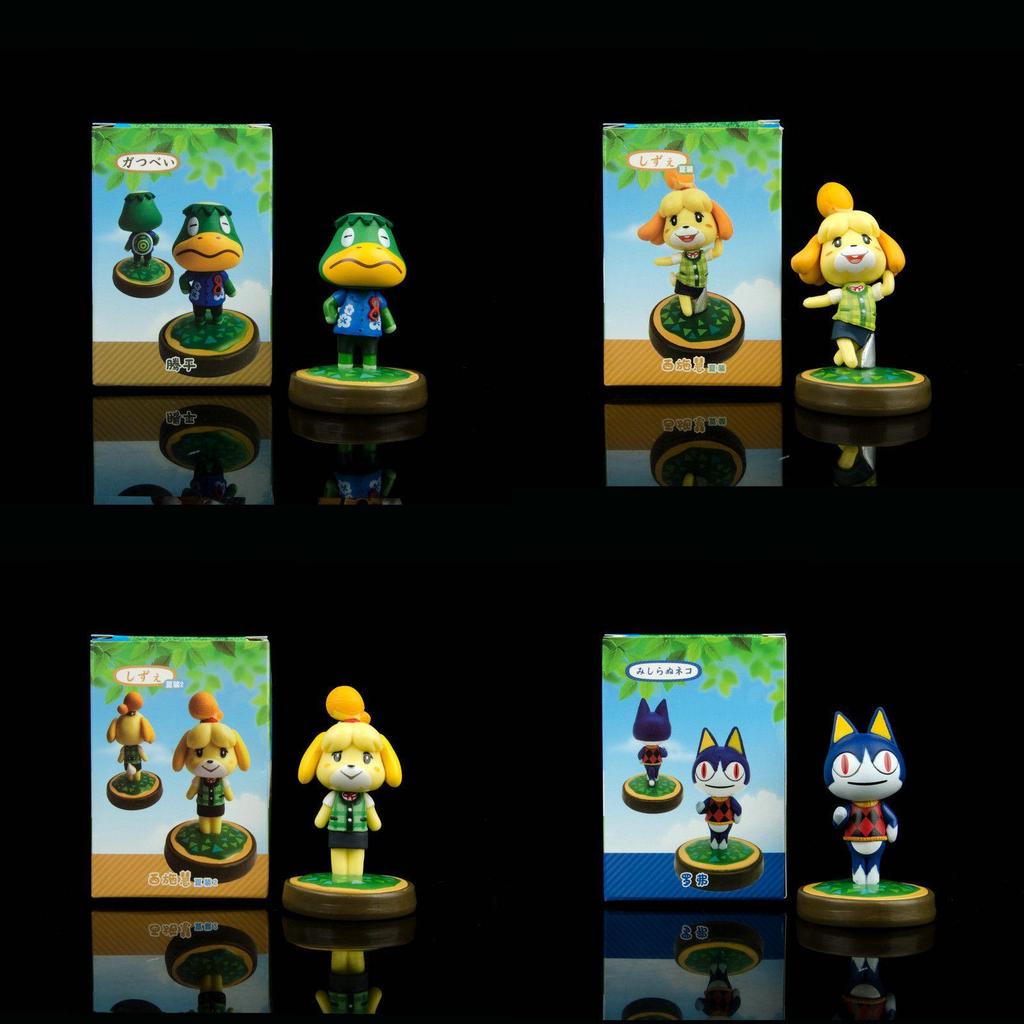 Очаровательные фигурки Animal Crossing Яркие ПВХ куклы Подарок для детей