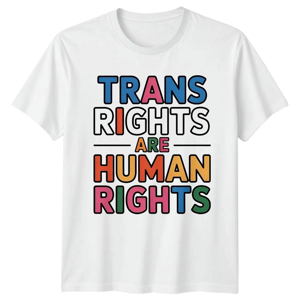 Trans Rights Are HuUnisex Rights TShirt Transgender LGBTQ Pride For Him And Her
