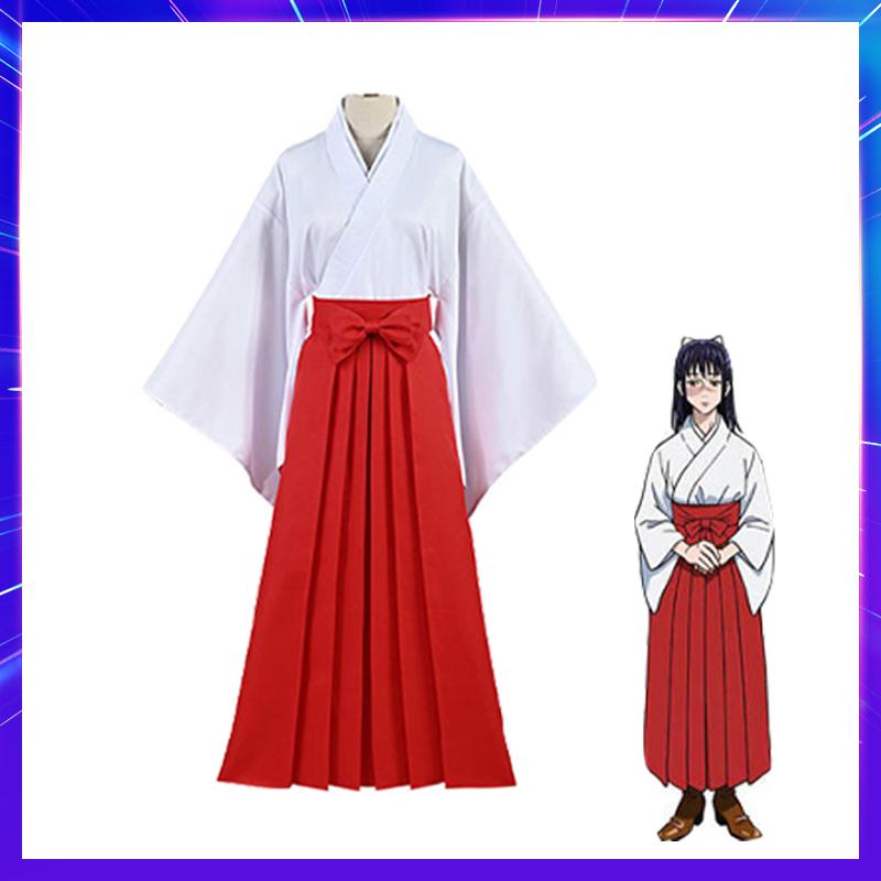 Anime Jujutsu Kaisen Iroi Utahime Cosplay Costume Wig Kostuum Kimono Ik Panrs Uniform Tokyo Jujutsu High School Pruik Kleding
