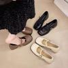 French Light Mouth Single Shoes Women's 2025 Autumn New Thick Heel Square Head with Skirt High Heels with Mary Jane Shoes