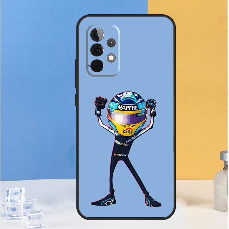 Чехол F1 Racing Фернандо Алонсо 14 для Samsung Galaxy A54 A34 A14 A12 A13 A22 A23 A32 A33 A52 A53 A73 A51 A71 Coque