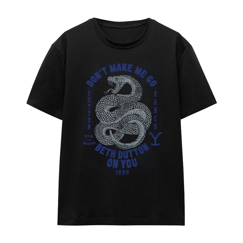 Yellowstone Womens/Ladies Dont Make Me Go Beth Dutton T-Shirt