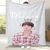 Ким Сок Джин Kpop B-BTS Фланелевое одеяло, Ультрамягкое теплое плюшевое покрывало для дома, спальни, кровати, дивана, офиса, кемпинга, пикника, подарок