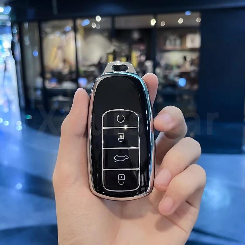 Силиконовый Чехол-Держатель для Ключа TPU для Chery Tiggo 8 Pro Tiggo 8plus New 5 Plus 7 Pro 4 Tiggo 4 5X 7 Pro 8 Exeed Txl Tx Lx Чехол-Крышка для Автомобильного Ключа