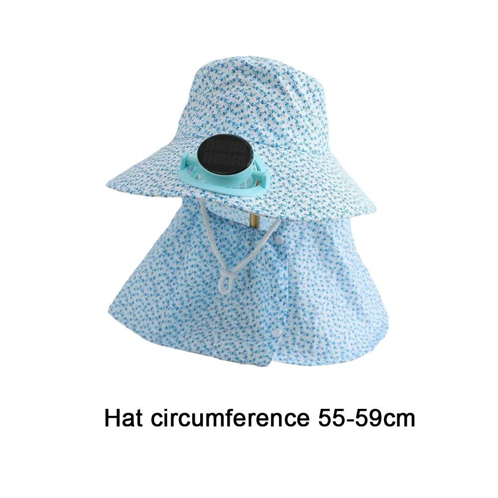 Breathable Solar Fan Cap USB Charging Cooling Fan Hat Sunscreen Cap Sun Cap Outdoor Activities