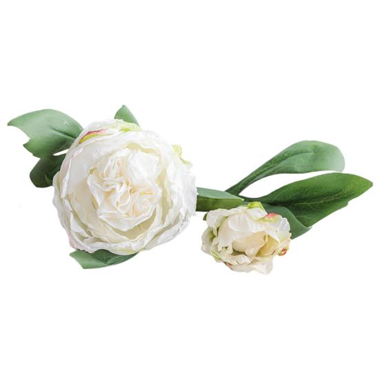 Искусственное растение, винтажный многоразовый легкий, практичный, имитация 2 головок, ретро пион, искусственный цветок, декор для гостиной