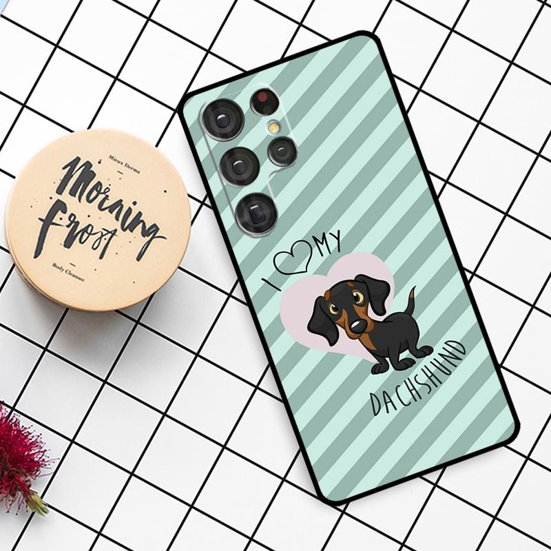 Чехол DACHSHUND для Samsung Galaxy S23 S21 S22 Ultra S8 S9 S10 Note 10 Plus Note 20 Ultra S20 FE