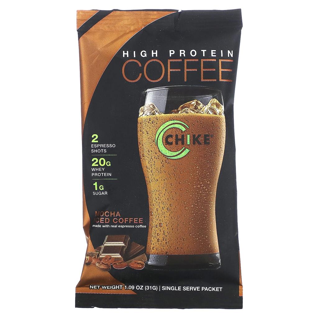 High Protein Iced Coffee, Mocha, 12 Pack, 31G (1.09Oz) Each