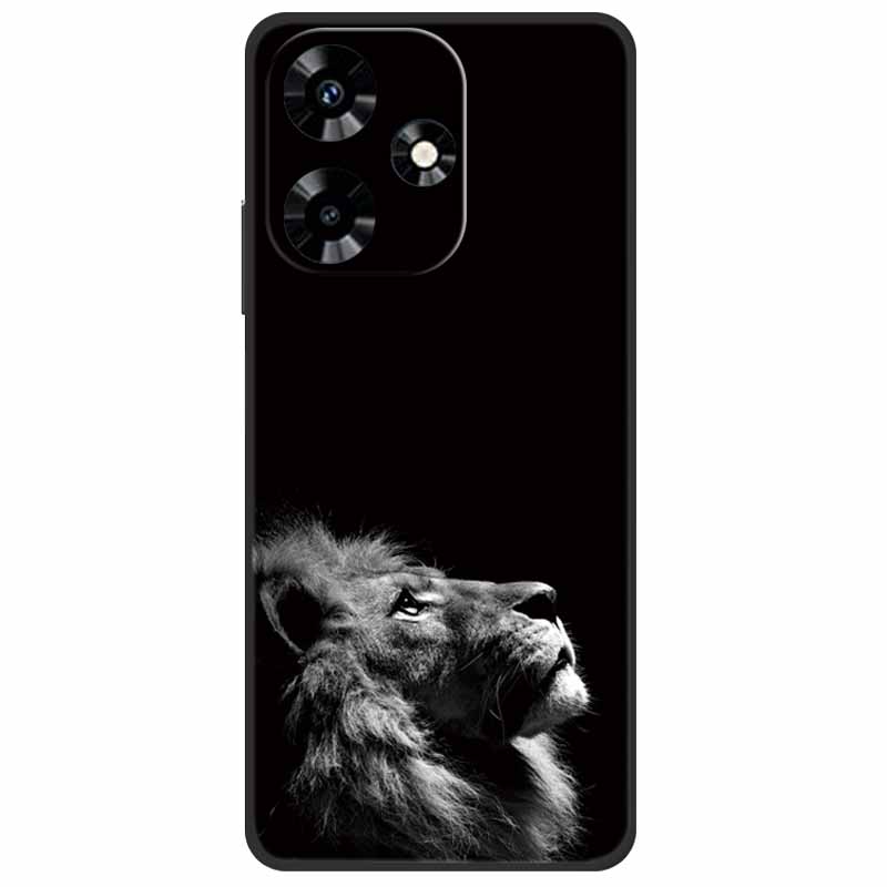 Для Infinix Hot 30i NFC Чехол X669D Силиконовый Волк Лев TPU Мягкий Fundas Для Infinix Hot 30i X669C Hot30i 2023 Защитный Черный Capa