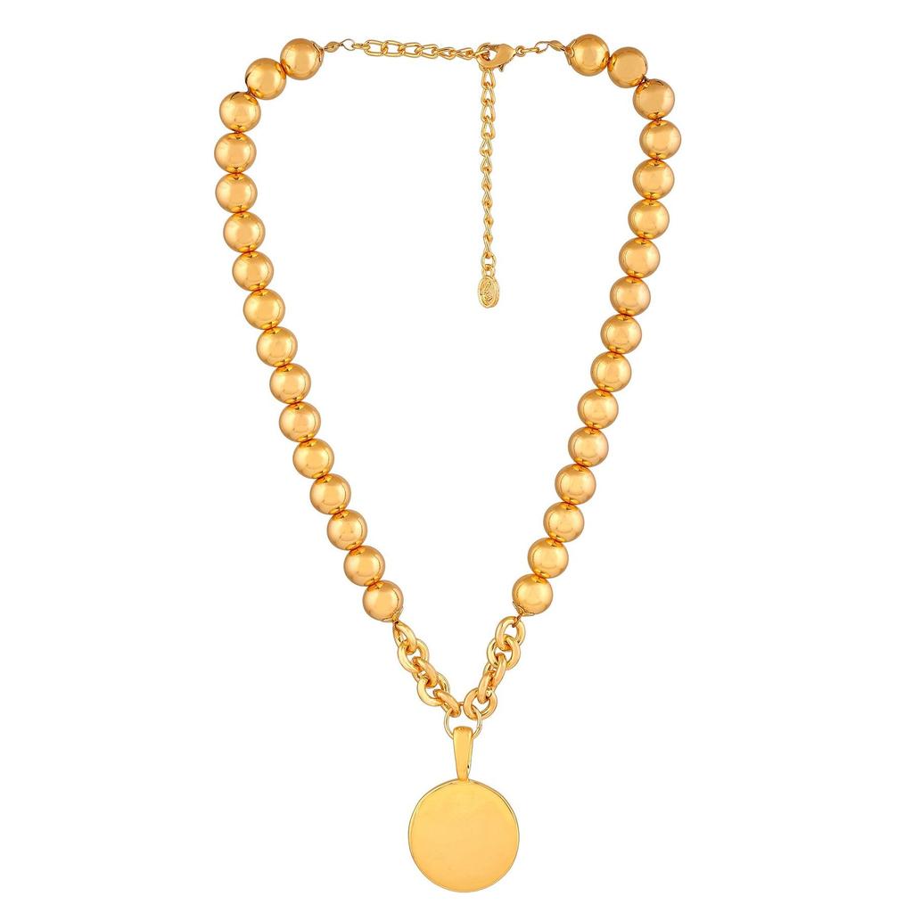 Дизайнерское колье Estele с позолоченной монетой для женщин