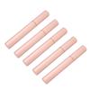 5PCS Empty Mascara Tube Rose Gold Metal Shell Soft Brush Portable Eyelash Container for Make Up